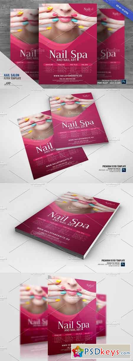 Nail Spa and Nail Salon Flyer 2960628