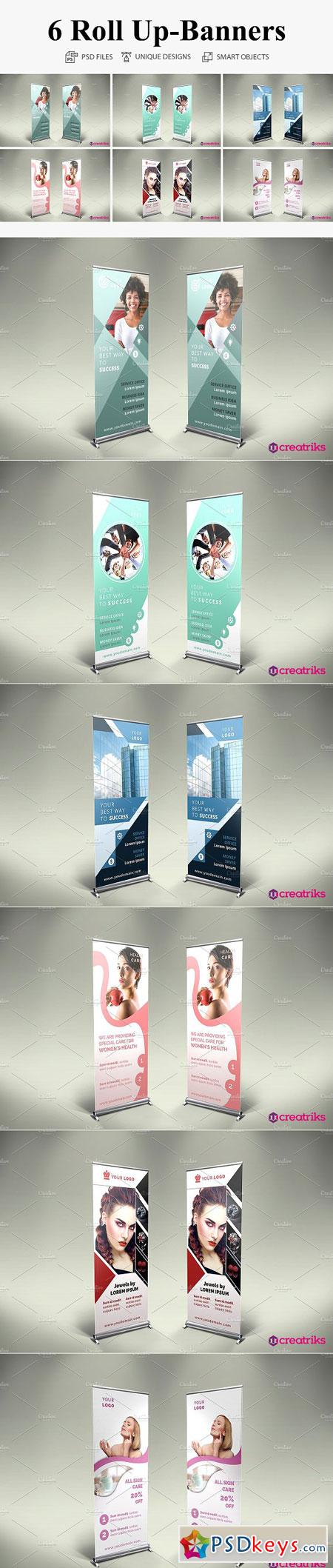 6 Roll Up Banners 2912694