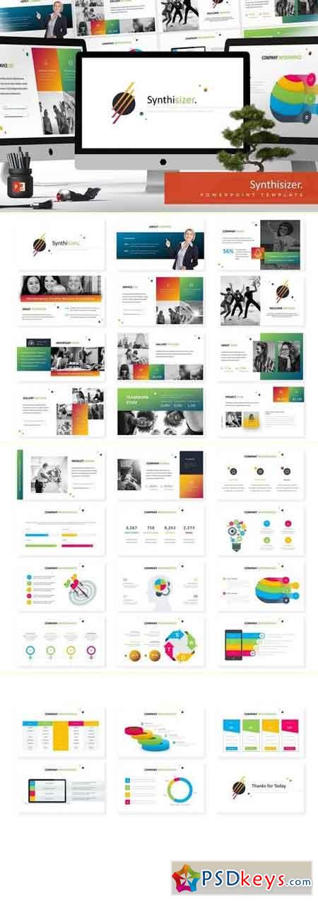 Syhntisizer - Powerpoint Template, Keynote, Google Sliders Templates