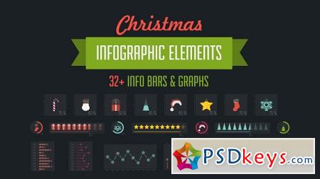 32 Christmas Infographic Elements 9753582 After Effects Templates