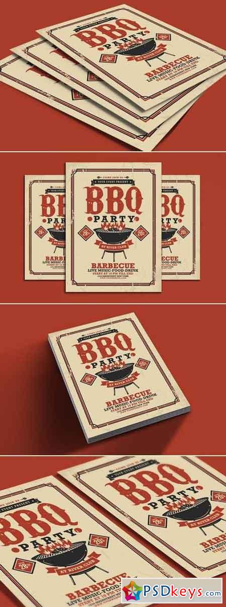 BBQ Party Flyer