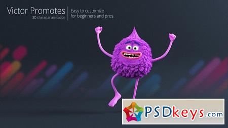 Victor Promotes - 3D Character Animation 22235525 After Effects Templates