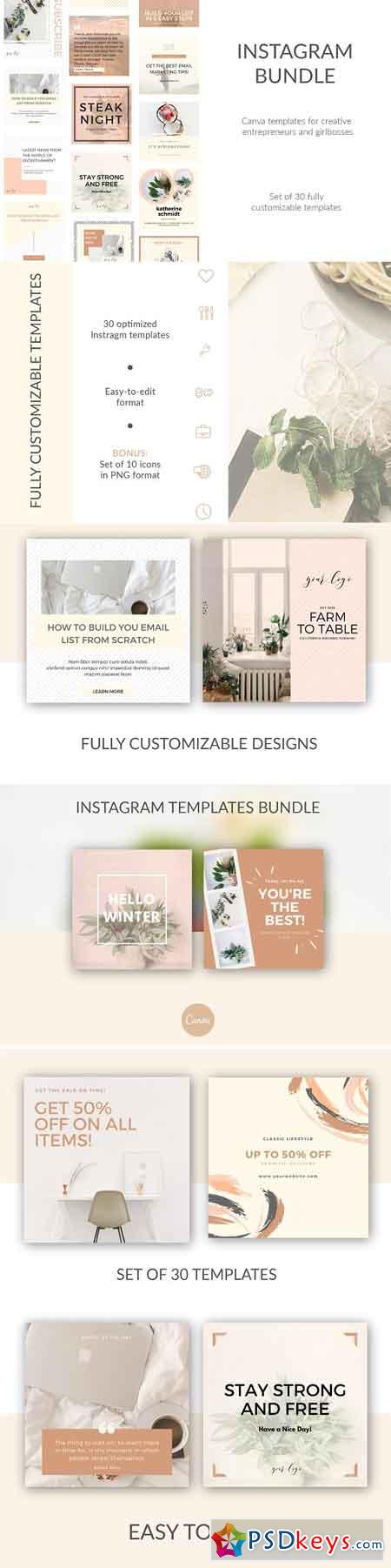 30 Instagram Canva DIY Templates 2977440