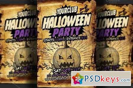 Halloween Party Flyer Template 2833685