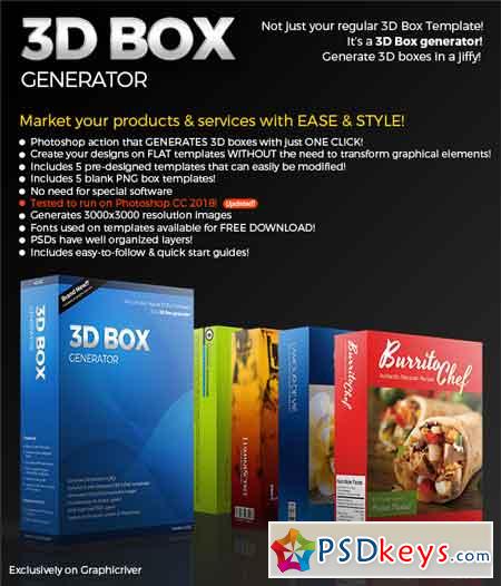3d Box Generator Action Set Templates 47663