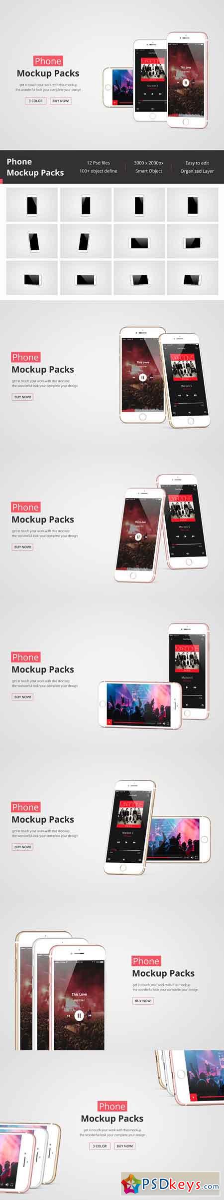 iPhone Mockup Packs 2960453