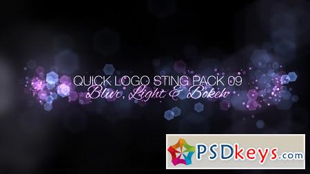 Quick Logo Sting Pack 09 Blur, Light & Bokeh 12751694 After Effects Template