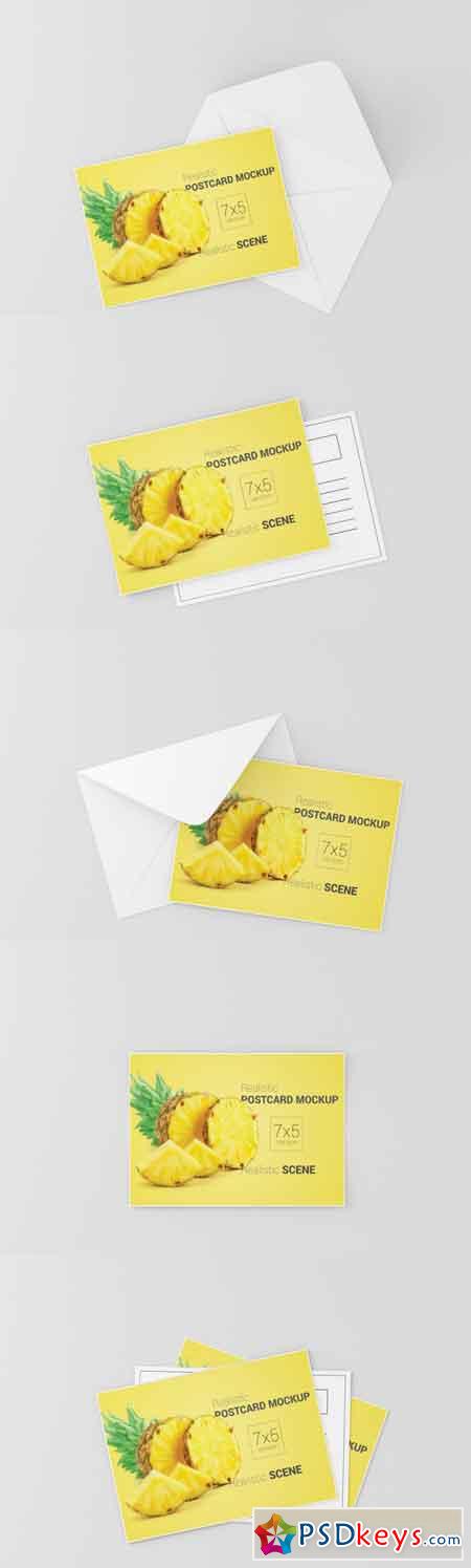 Postcard Invitation Card Mockup - 7x5