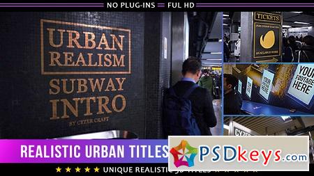 Realistic Urban 3D Titles Intro 19654033 (With 9 July 17) After Effects Template