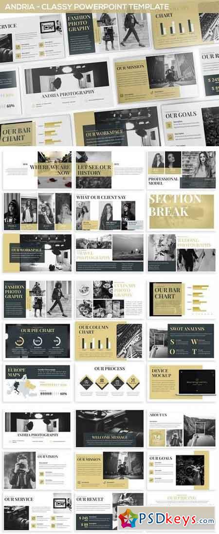 Andria - Classy Powerpoint Template