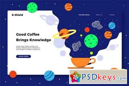 Coffee World - Banner & Landing Page