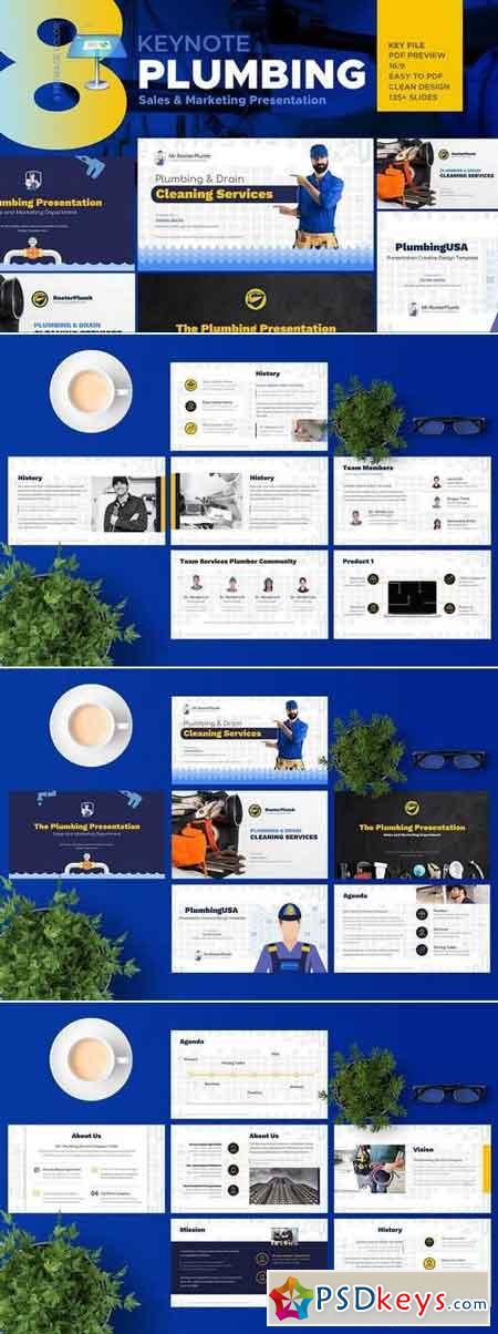 Plumbing Services Industry Keynote Template