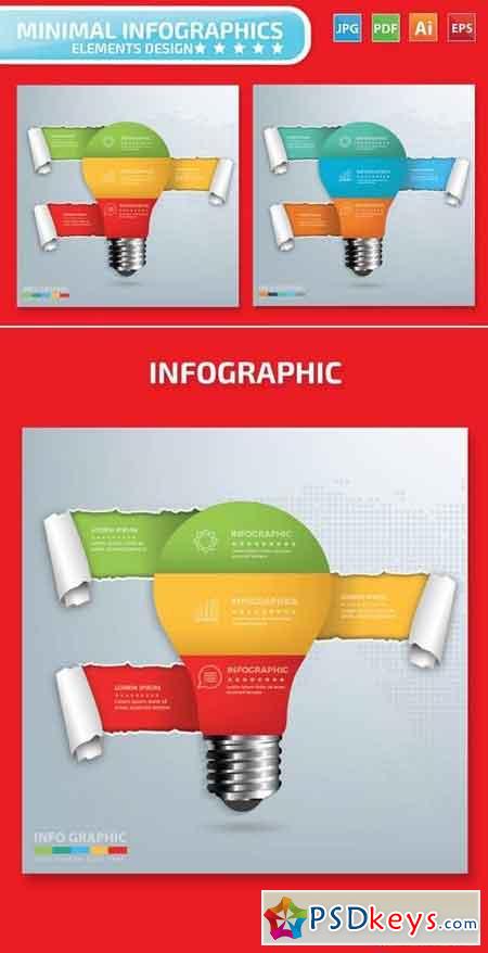 Light Bulb Infographics Design