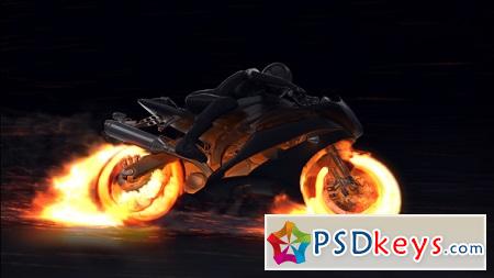 Motorcycle Fire Reveal 22659715 After Effects Template