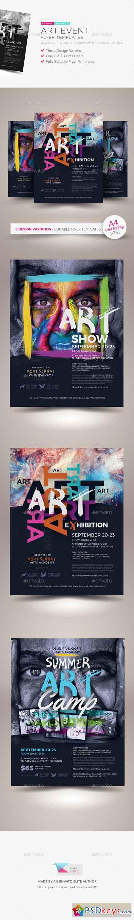 Art Event Flyer Templates 22632053