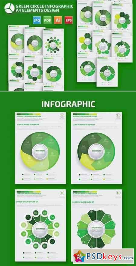 Green Circle Infographic Design