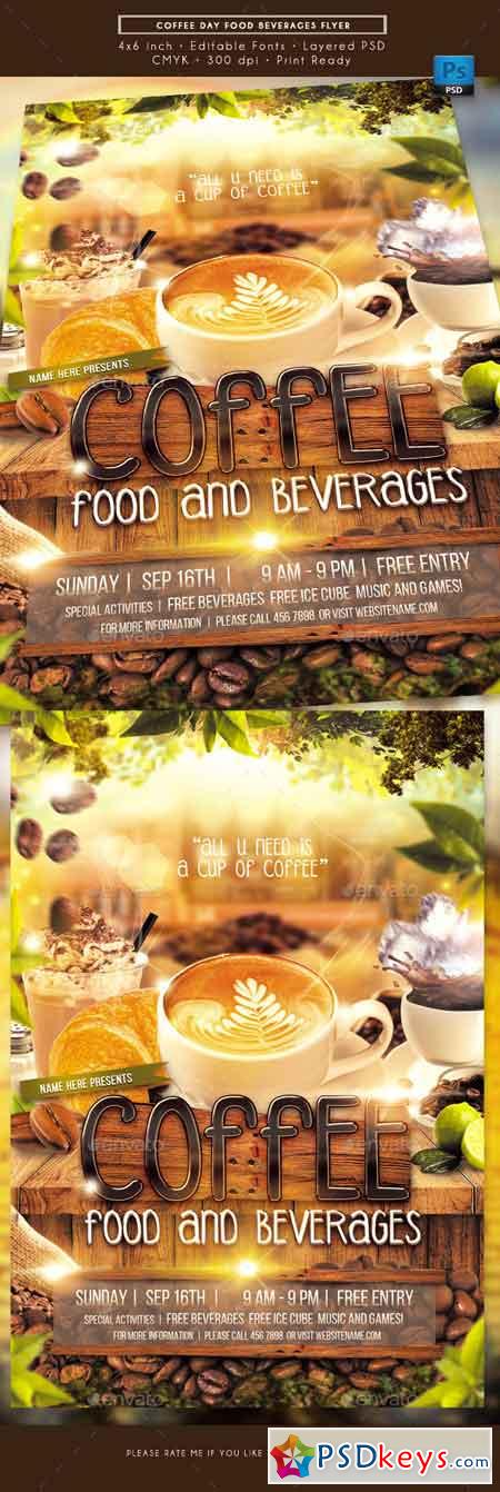 Coffee Day Food Beverages Flyer 22640310