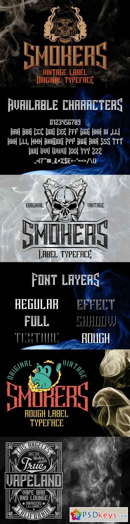Smokers typeface 3008028