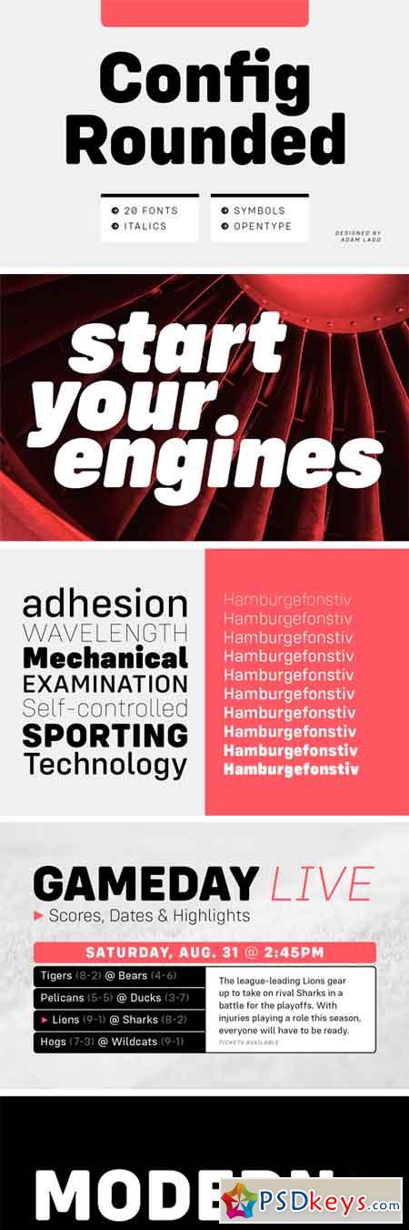 Config Rounded Font Family