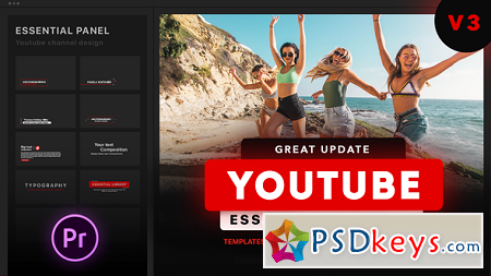 Youtube Essential Library MOGRT for Premiere V3.2 21655955