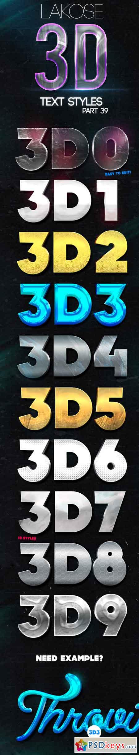 Lakose 3D Text Styles Part 39 22644984