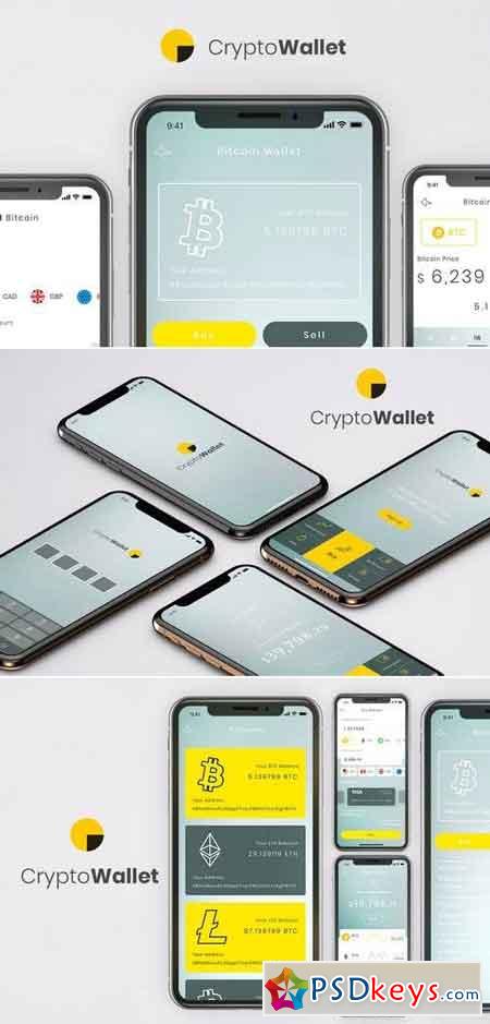 Crypto Wallet Mobile App Ui Kit - B