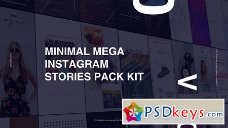 Minimal Mega Instagram Stories Pack Kit 22393686 After Effects Template