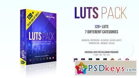 120+ LUTs Pack (Color Grading) Premiere Pro Templates 103567