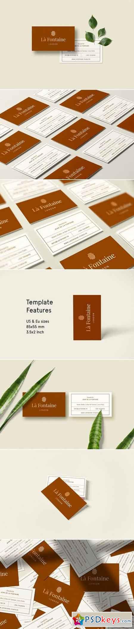 Business Card Template - Fontaine