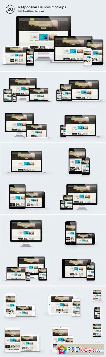 Responsive Screen Mockup Devices 46191