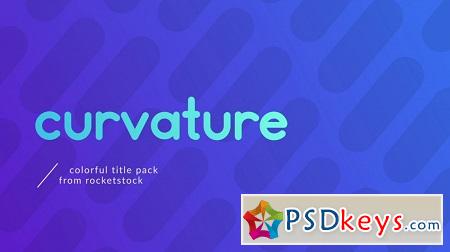 RocketStock - RS2097 Curvature - Colorful Title Pack After Effects Template