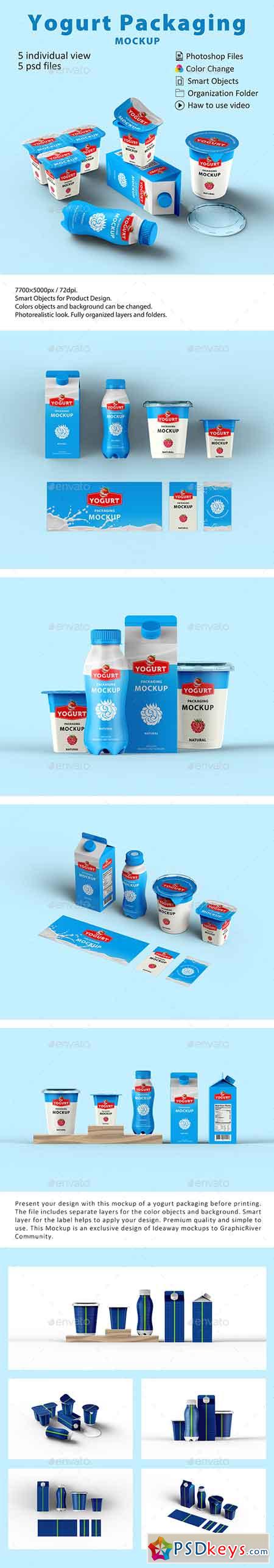 Yogurt Packaging Mockup 22658614
