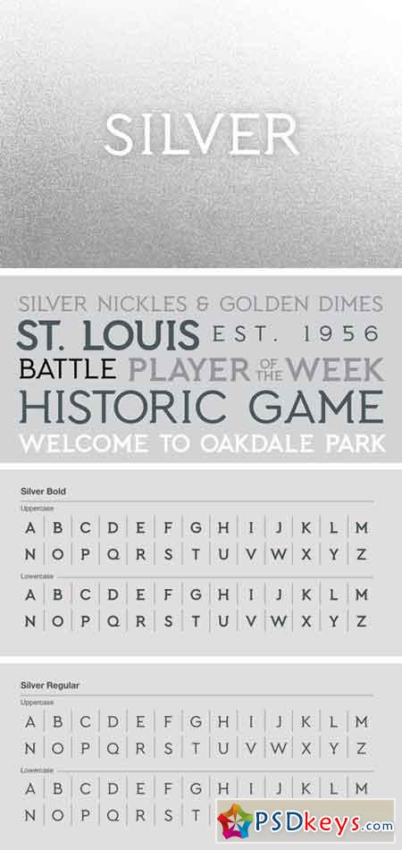 Silver Font Family