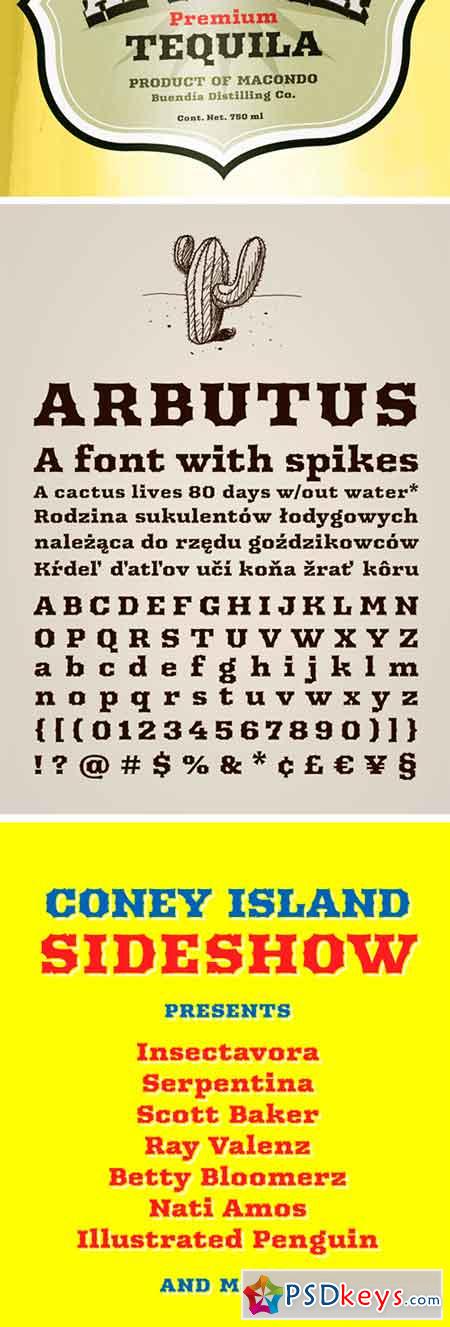 Arbutus Typeface