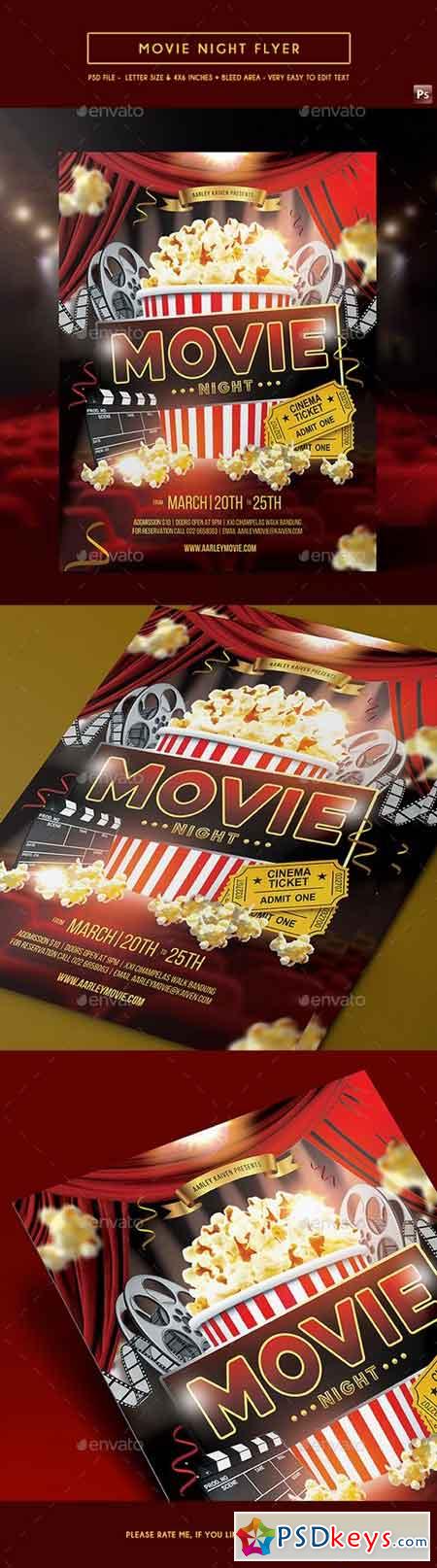 Movie Night Flyer 17564046