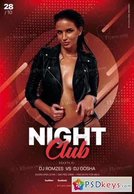 Night Club PSD Flyer Template