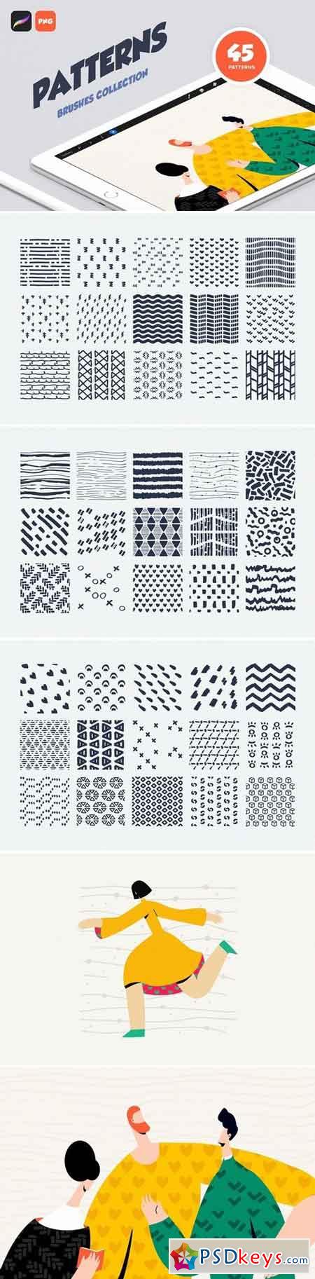 Procreate Patterns Brushes Set 3039089