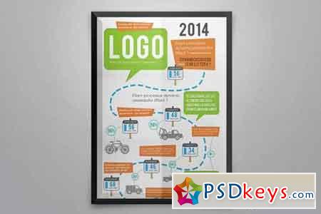 Creative Infographics Road Map Template