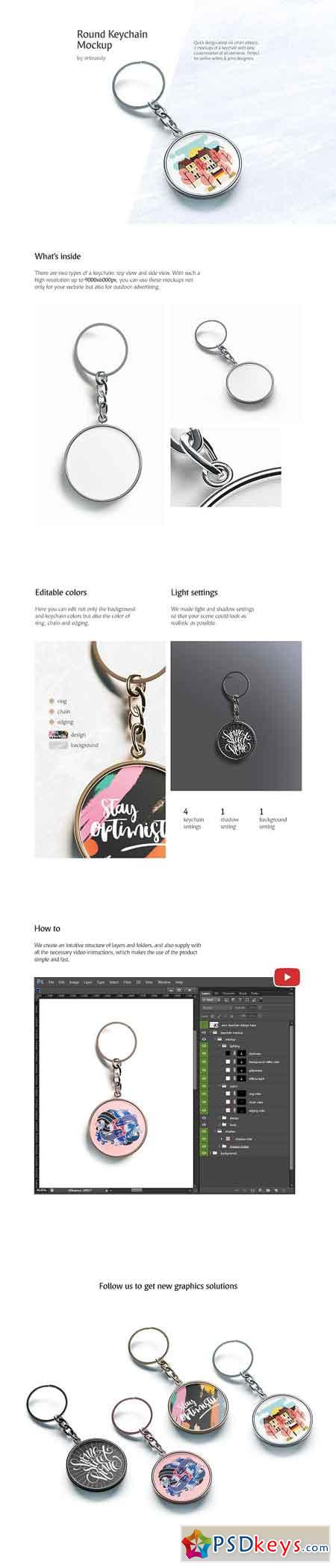 Download Acrylic Keychain Mockup Free - Free Download Image 2020