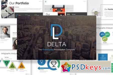 Delta - Powerpoint, Keynote, Google Sliders Templates