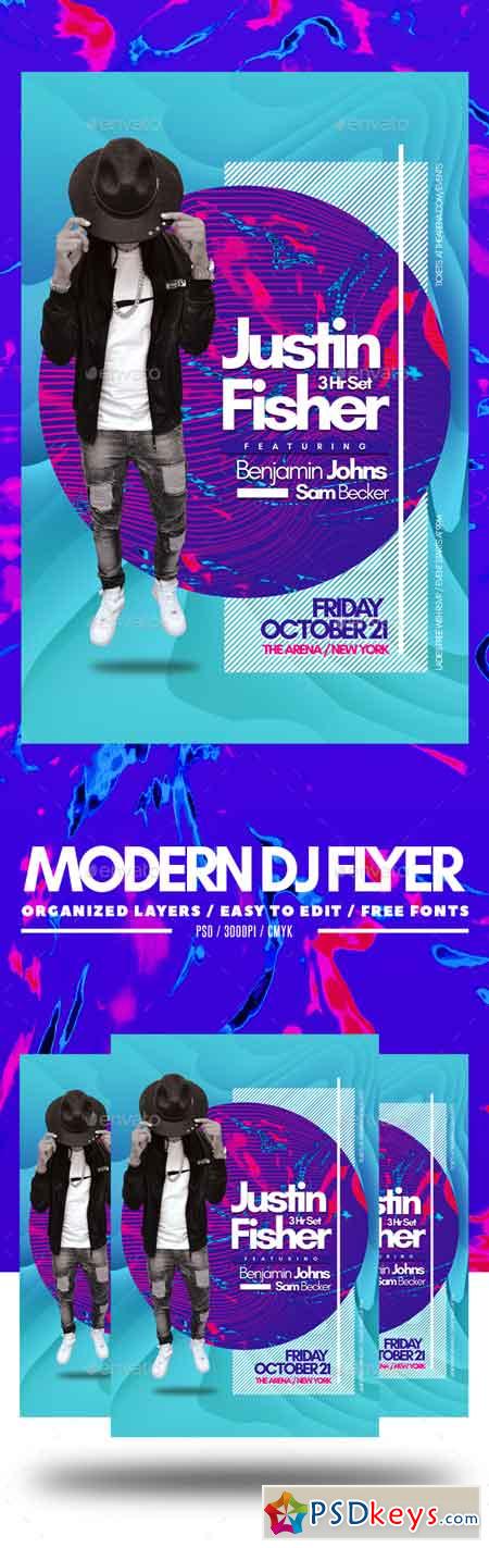 Modern DJ Flyer 22664734