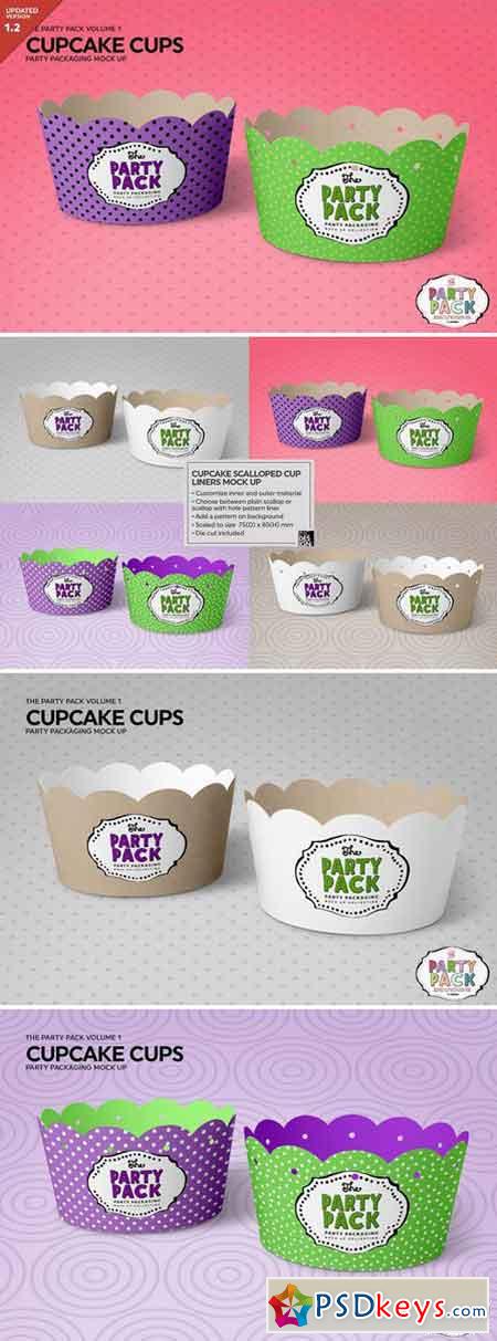 Cupcake Cups Packaging Mockup 2199579