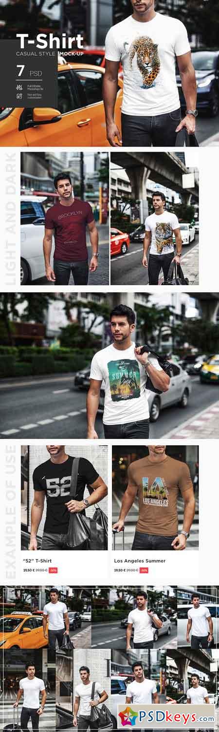T-Shirt Mock-Up Casual Style 2978027