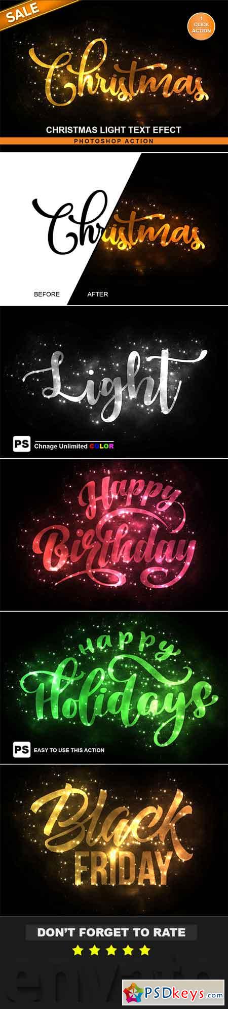 Christmas Text Effect Photoshop Action 22681467