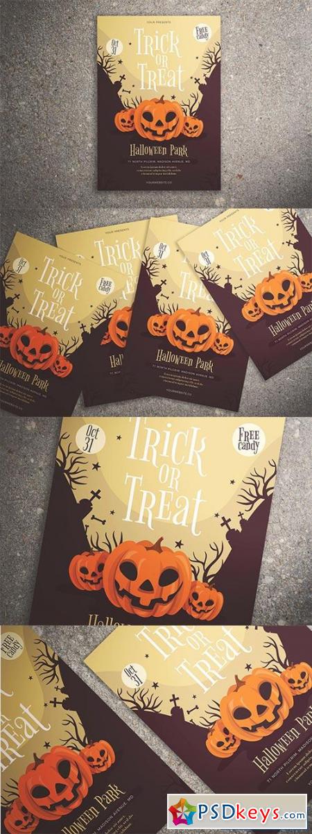 Trick or Treat Halloween Flyer 3002910
