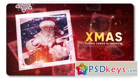 Christmas Flying Cards Slideshow 22783786 After Effects Template