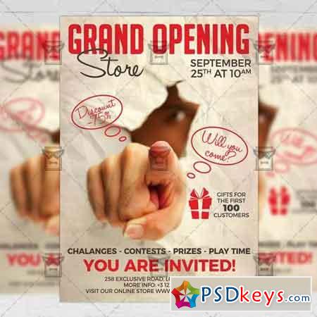 Grand Opening Flyer - Club A5 Template