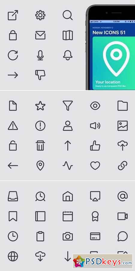 Min Icons 51 Pack