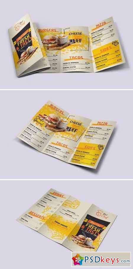 Fast Food Tri-Fold Brochure