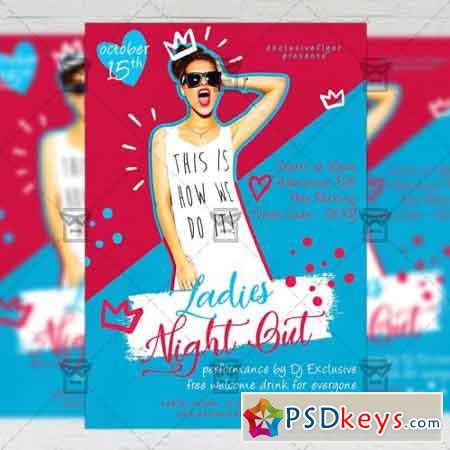 Ladies Night Out Flyer - Club A5 Template 2